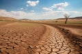 Drought-Stricken Farmlands,and cracked farmlands resulting from El Nino induced drought