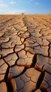 Droughts evidence Cracked desert soil crust reflects climate changes arid consequences