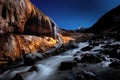 Color waterfall of Qilian Mountain