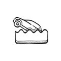 Sketch icon - Drowned car