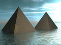 Drowned pyramids