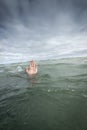Drowning Hand Royalty Free Stock Photo