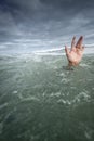 Drowning Hand Royalty Free Stock Photo