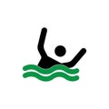 drowning person icon