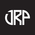 DRP letter logo design on black background. DRP creative initials letter logo concept. DRP letter design