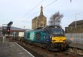 DRS class 68s top and tail nuclear flask train Royalty Free Stock Photo