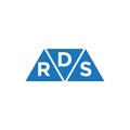 DRS 3 triangle shape logo design on white background. DRS creative initials letter logo concept Royalty Free Stock Photo