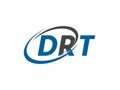 DRT letter creative modern elegant logo design Royalty Free Stock Photo