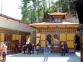 Tourist at Drubthob Goemba Nunnery, Thimphu, Bhutan Royalty Free Stock Photo