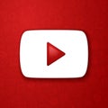 Vector illustration icon you tube play button, video stream