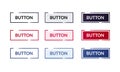 Vector Illustation Set Of Different Modern Flat Buttons. Web Element With Outline