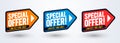 Modern Special Offer Label Set Royalty Free Stock Photo