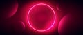 Red Light Neon Ring Background