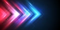 Abstract Neon Color Speed Arrow Background