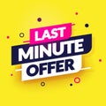 Dynamic Label With Text Last Minute Offer