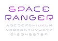 Future Space Cyber Font And Numbers