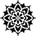 Mandala Stencil Illustration Playful Design Royalty Free Stock Photo