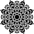 Mandala Stencil Illustration Playful Design