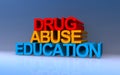 drug abuse education on blue