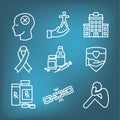 Drug & Alcohol Dependency Icon Set - support, recovery, and treatment