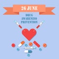 Drug Awareness and Prevention 26 June Color Card