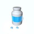 Drug bottle Royalty Free Stock Photo