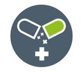 Drug Capsule Icon Design Royalty Free Stock Photo