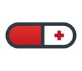 Drug Capsule Icon Design Royalty Free Stock Photo