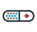 Drug Capsule Icon Design Royalty Free Stock Photo