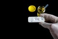 Drug detection of amphetamines in urine. Royalty Free Stock Photo
