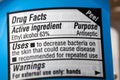 Drug ethyl alcohol warning facts antiseptic label