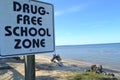 drug free school zone Royalty Free Stock Photo