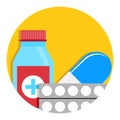 Drug icon vector