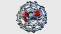 Drug molecules inside of fullerene