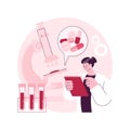 Drug monitoring abstract concept vector illustration.