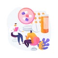 Drug monitoring abstract concept vector illustration.