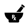 Drug preparation medicine icon