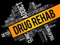 Drug Rehab word cloud collage