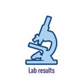 Drug Testing and Process Icon Vector Graphic w Rounded Edges Royalty Free Stock Photo