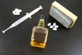 Drugs and Alcohol Royalty Free Stock Photo