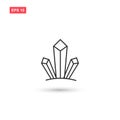 Drugs crystals icon vector design isolated 2