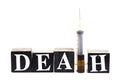 Drugs and death Royalty Free Stock Photo