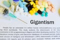 Drugs for Gigantism treatment Royalty Free Stock Photo