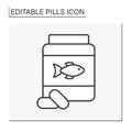 Drugs line icon