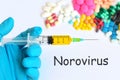 Drugs for Norovirus treatment Royalty Free Stock Photo