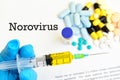 Drugs for Norovirus treatment Royalty Free Stock Photo