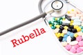 Drugs for rubella virus treatment Royalty Free Stock Photo