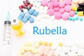 Drugs for rubella virus treatment Royalty Free Stock Photo