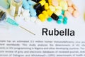 Drugs for rubella virus treatment Royalty Free Stock Photo