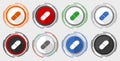 Drugs vector icons, set of colorful web buttons in eps 10 Royalty Free Stock Photo
